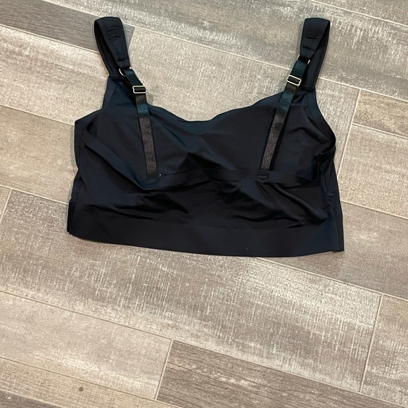 Black Silky Bra Top - Picture 3 of 4